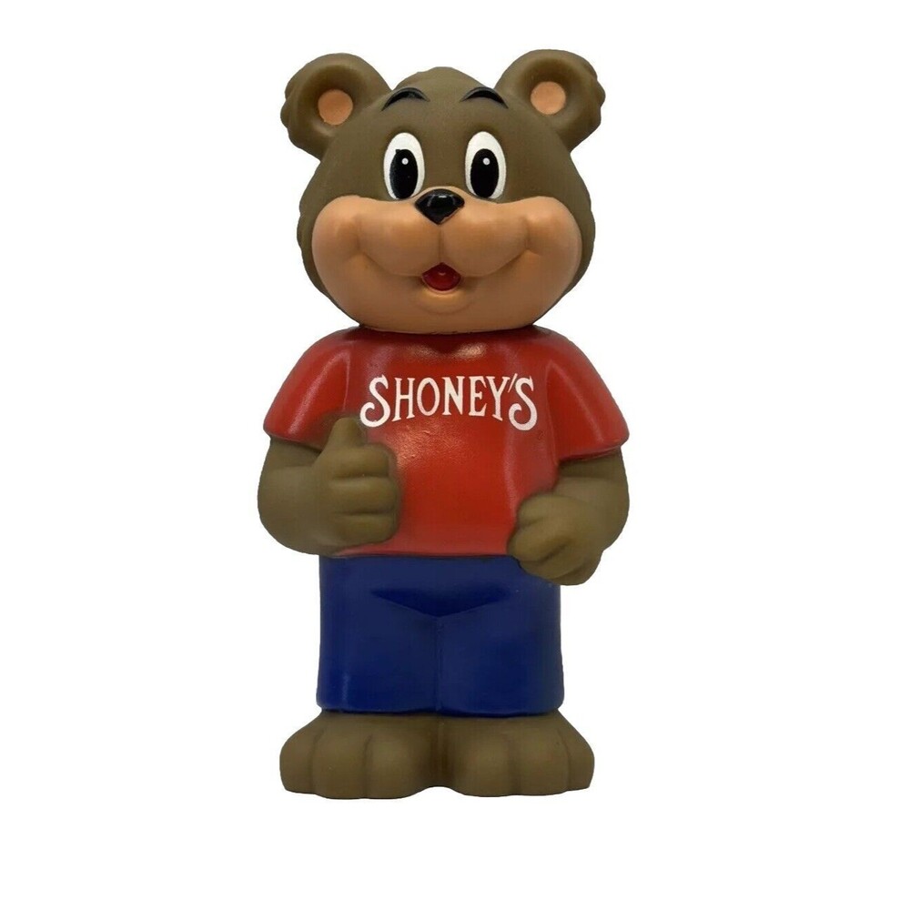Vintage 1993 Shoney’s Restaurant Bear‎ Coin Bank Restaurant Advertisement